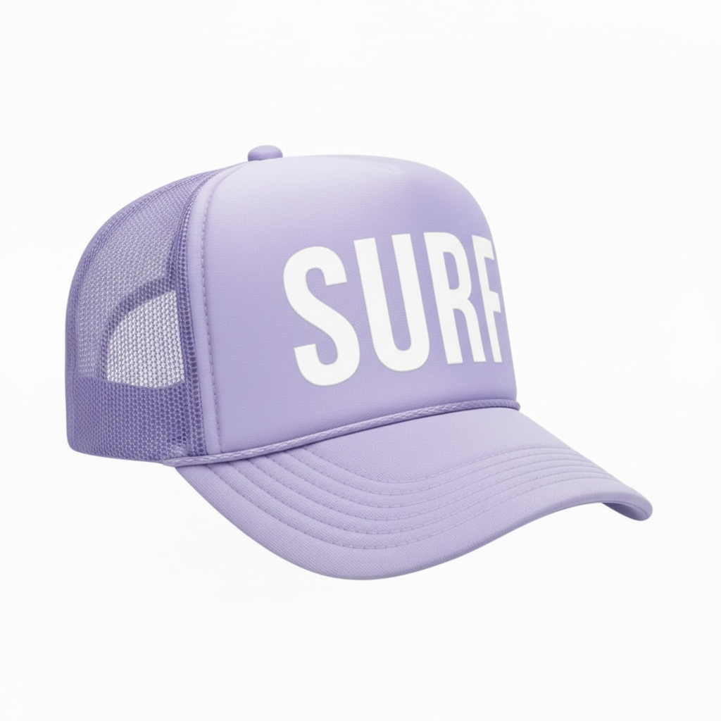 Lavender Surf Trucker Hat (foam)