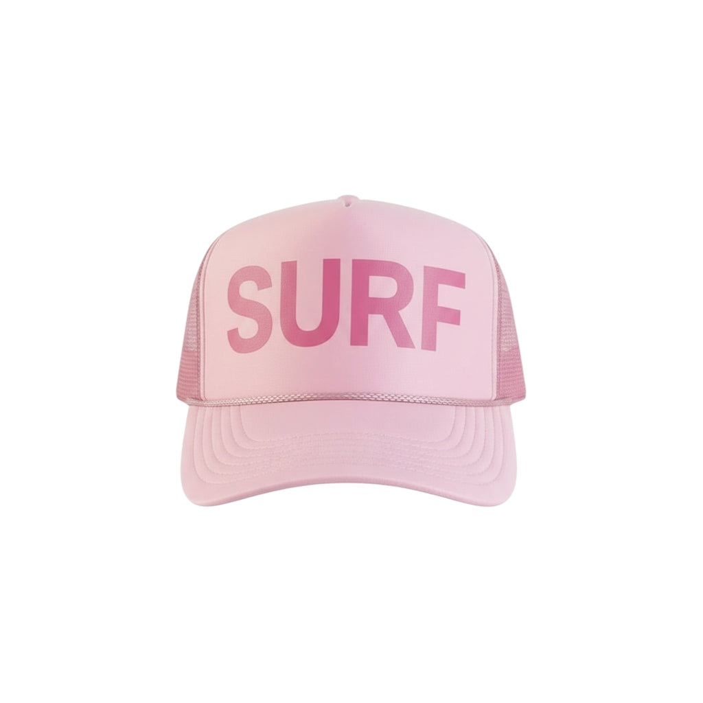 Dusty Rose Surf Trucker Hat (foam)